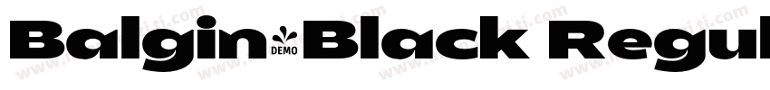 Balgin-Black Regular字体转换